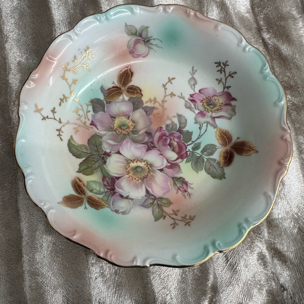 Vintage  Porcelain bowl with Gold Accents from Germany